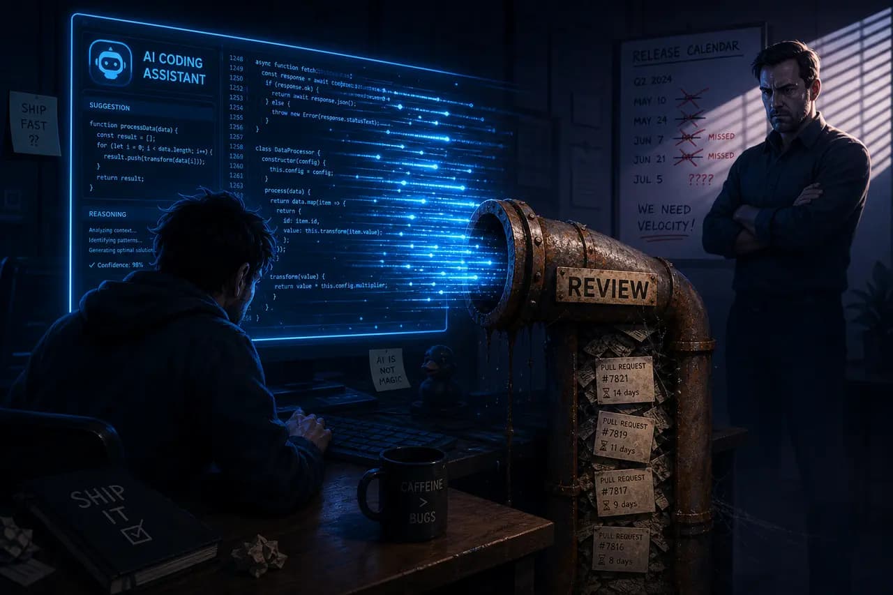 Your Developers Write Code 40% Faster with AI, So Why Haven't Your Deadlines Moved?