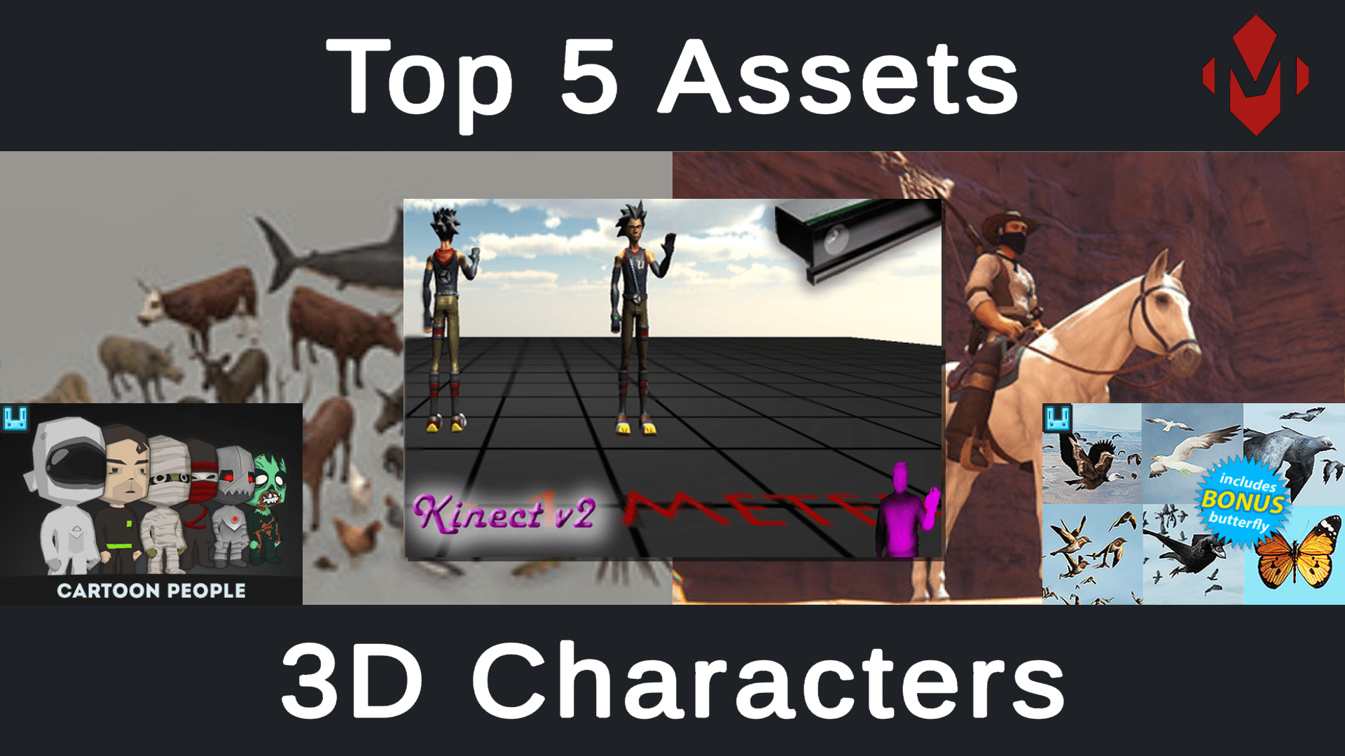 Top 5 Unity Assets 3d Characters Projectmakers Softwareentwickler